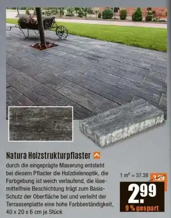 V Baumarkt Natura Holzstrukturpflaster Angebot