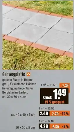 V Baumarkt Gehwegplatte Angebot