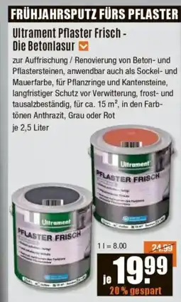 V Baumarkt Ultrament Pflaster Frisch - Die Betonlasur Angebot