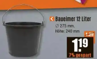 V Baumarkt Baueimer 12 Liter Angebot