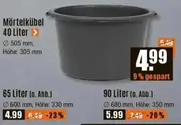V Baumarkt Mörtelkübel 40 Liter Angebot