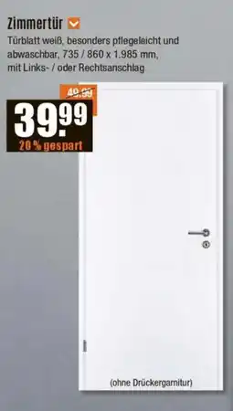 V Baumarkt Zimmertür Angebot