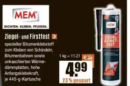 V Baumarkt MEM Ziegel- und Firstfest Angebot