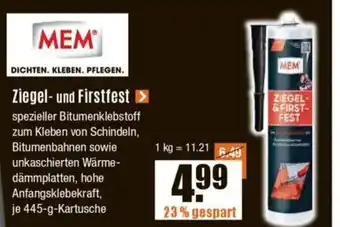 V Baumarkt MEM Ziegel- und Firstfest Angebot