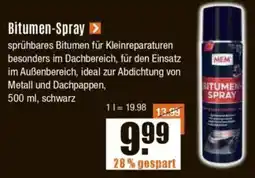 V Baumarkt MEM Bitumen-Spray Angebot