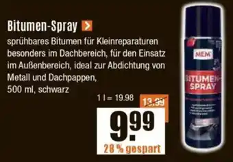 V Baumarkt MEM Bitumen-Spray Angebot