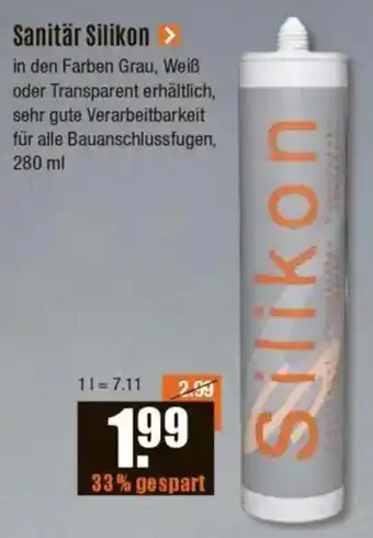 V Baumarkt Sanitär Silikon Angebot