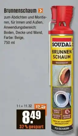 V Baumarkt SOUDAL Brunnenschaum Angebot