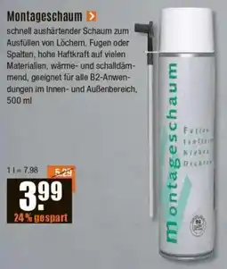 V Baumarkt Montageschaum Angebot