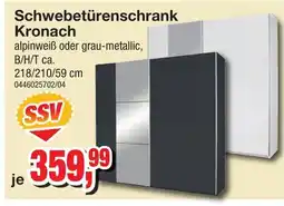 Möbelfundgrube Schwebetürenschrank Kronach Angebot