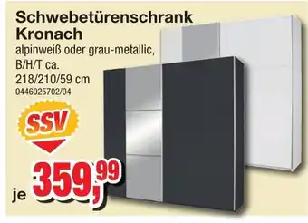 Möbelfundgrube Schwebetürenschrank Kronach Angebot