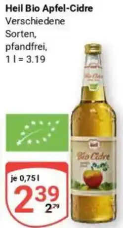 Globus Heil Bio Apfel-Cidre Angebot