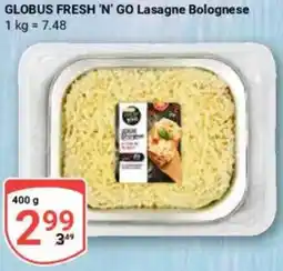 Globus GLOBUS FRESH 'N' GO Lasagne Bolognese Angebot
