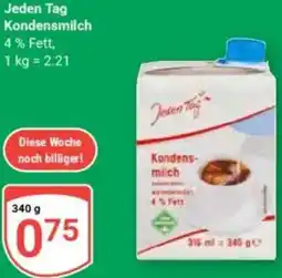Globus Jeden Tag Kondensmilch Angebot