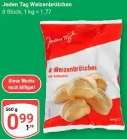 Globus Jeden Tag Weizenbrötchen Angebot