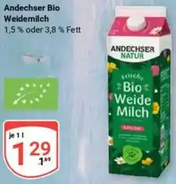 Globus Andechser Bio Weidemilch Angebot