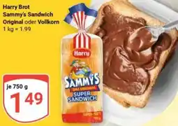 Globus Harry Brot Sammy's Sandwich Original oder Vollkorn Angebot