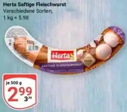 Globus Herta Saftige Fleischwurst Angebot