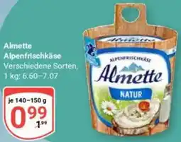 Globus Almette Alpenfrischkäse Angebot