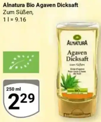 Globus Alnatura Bio Agaven Dicksaft Angebot