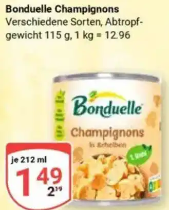 Globus Bonduelle Champignons Angebot