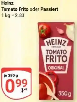 Globus Heinz Tomato Frito oder Passiert Angebot