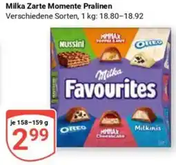 Globus Milka Zarte Momente Pralinen Angebot