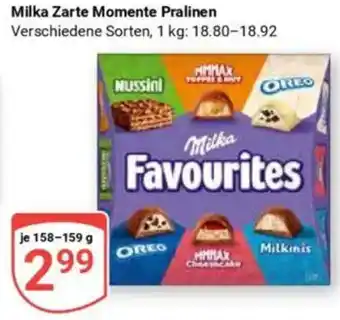 Globus Milka Zarte Momente Pralinen Angebot