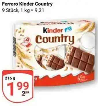 Globus Ferrero Kinder Country Angebot
