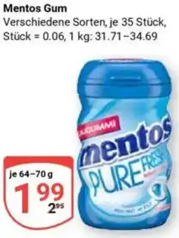 Globus Mentos Gum Angebot
