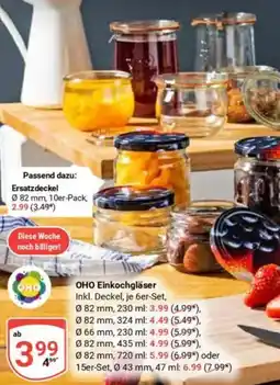 Globus OHO Einkochgläser Angebot
