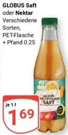 Globus GLOBUS Saft oder Nektar Angebot