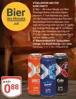 Globus X² Biermischgetränk Spritz Bitter-orange, Ice Boost Energy oder Cola Angebot