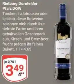 Globus Rietburg Dornfelder Pfalz DQW Angebot