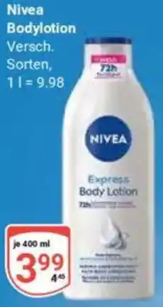 Globus Nivea Bodylotion Angebot