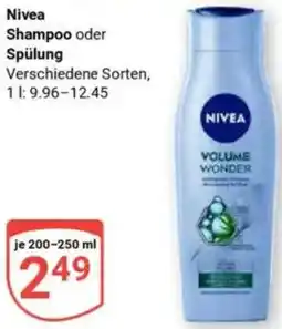 Globus Nivea Shampoo oder Spülung Angebot