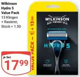 Globus Wilkinson Hydro 5 Value Pack Angebot