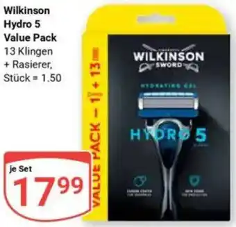 Globus Wilkinson Hydro 5 Value Pack Angebot