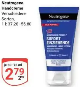 Globus Neutrogena Handcreme Angebot
