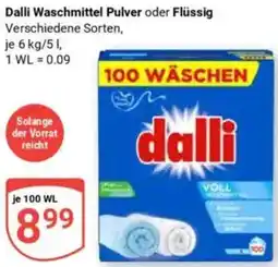 Globus Dalli Waschmittel Pulver oder Flüssig Angebot