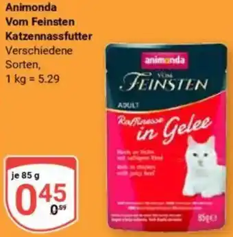 Globus Animonda Vom Feinsten Katzennassfutter Angebot
