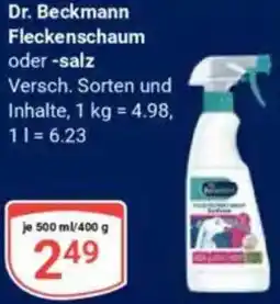 Globus Dr. Beckmann Fleckenschaum oder -salz Angebot