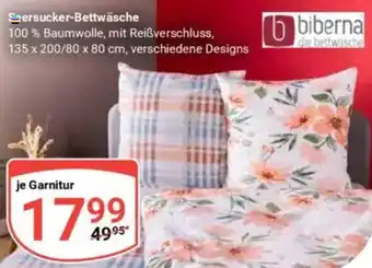 Globus Biberna Seersucker-Bettwäsche Angebot