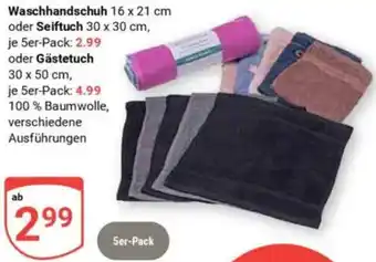 Globus Waschhandschuh oder Seiftuch oder Gästetuch Angebot
