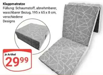 Globus Klappmatratze Angebot