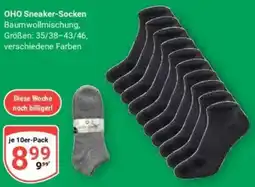 Globus OHO Sneaker-Socken Angebot
