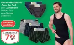 Globus OHO Herren-Slips oder Pants 2er-Pack oder Achselhemd Angebot