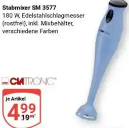 Globus CLATRONIC Stabmixer SM 3577 Angebot