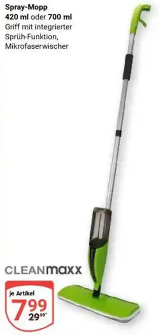 Globus CLEANMAXX Spray-Mopp Angebot