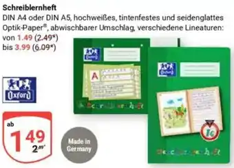 Globus Oxford Schreiblernheft Angebot
